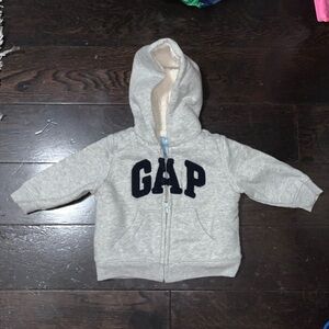 Baby Gap Zip up hoodie with Sherpa. EUC!